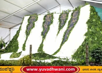 ಶಿವಮೊಗ್ಗ | ಸೇವಂತಿಗೆ ಹೂವಿನಲ್ಲಿ ಅರಳಿದ ಜೋಗ, ಸೆಲ್ಫಿ ಪಾಯಿಂಟ್ ಆದ ‘ಐ ಲವ್ ಶಿವಮೊಗ್ಗ’  | ಇಲ್ಲಿವೆ ಒಂದಿಷ್ಟು ಫೋಟೋಗಳು