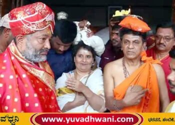 ತೀರ್ಥಹಳ್ಳಿ | ಇರುಮುಡಿ ಕಟ್ಟಿ ಅಯ್ಯಪ್ಪಸ್ವಾಮಿ ದರ್ಶನ ಪಡೆದ ನಟ ಶಿವರಾಜಕುಮಾರ್