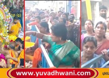 ಕೋಟೆ ಶ್ರೀ ಮಾರಿಕಾಂಬ ದೇವಿ ಜಾತ್ರೆಗೆ ಚಾಲನೆ, ದರ್ಶನಕ್ಕೆ ಹರಿದು ಬರ್ತಿದೆ ಭಕ್ತ ಸಮೂಹ