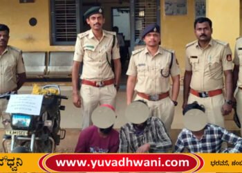 ಬೈಕ್‌ನಲ್ಲಿ ಅಕ್ರಮವಾಗಿ ಶ್ರೀಗಂಧ ಸಾಗಾಣಿಕೆ, ಮೂವರ ಬಂಧನ,