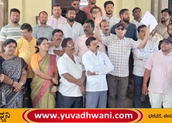 ಸಾಗರ, ಫ್ಲೆಕ್ಸ್ ಅಳವಡಿಕೆಯಲ್ಲಿ ನಗರಸಭೆ ತಾರತಮ್ಯ, ಬಿಜೆಪಿ ಪ್ರತಿಭಟನೆ