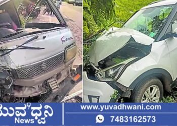 ಆಯನೂರು ಬಳಿ ಕಾರ್‌ಗಳ ಡಿಕ್ಕಿ, ಒಮ್ನಿ ಚಾಲಕನ ಕಾಲು ತುಂಡು!