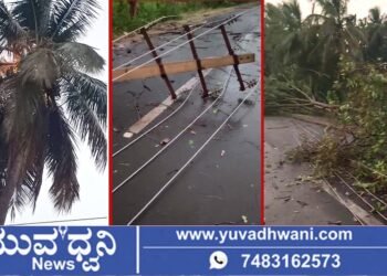 ಶಿವಮೊಗ್ಗ, ಬಿರುಗಾಳಿ ಮಳೆಗೆ ಗ್ರಾಮಾಂತರದ ಹಲವೆಡೆ ಭಾರೀ ಹಾನಿ