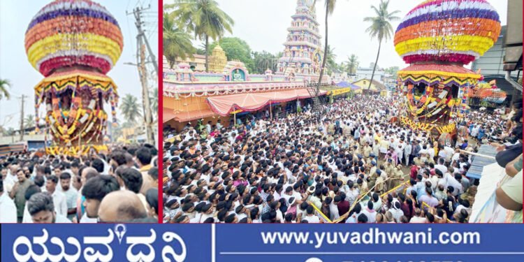 ಶಿಕಾರಿಪುರ, ಸಂಭ್ರಮದಿಂದ ಜರುಗಿದ ಹುಚ್ಚರಾಯಸ್ವಾಮಿಯ ಬ್ರಹ್ಮ ರಥೋತ್ಸವ, ಯಾರೆಲ್ಲಾ ಭಾಗವಹಿಸಿದ್ದರು?