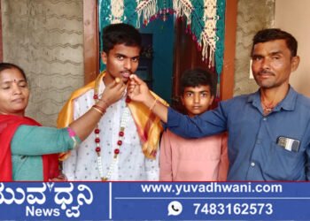 ಗಾರೆ ಕೆಲಸದವರ ಮಗ ಶಿಕಾರಿಪುರ ತಾಲೂಕಿಗೆ ಟಾಪರ್