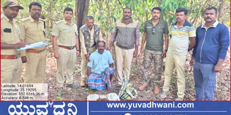 ಕಾಡು ಪ್ರಾಣಿಗಳ ಬೇಟೆಗೆ ಸಂಚು, 45 ನಾಡಬಾಂಬ್‌ಗಳ ಸಹಿತ ಓರ್ವನ ಬಂಧನ