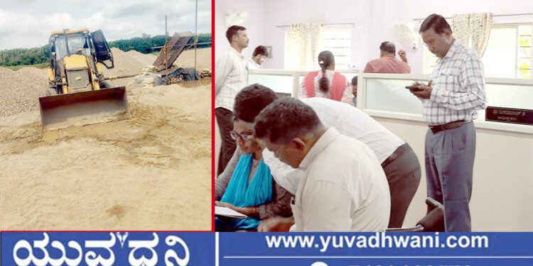 ಶಿವಮೊಗ್ಗ, 25 ಕಡೆ ಅಕ್ರಮ ಮರಳು ಅಡ್ಡೆಗಳ ಮೇಲೆ ಲೋಕಾಯುಕ್ತ ಪೊಲೀಸರ ದಾಳಿ!