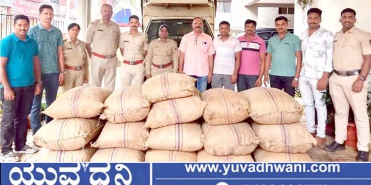 ಅಡಿಕೆ ಕಳ್ಳತನ, ಶಿಗ್ಗಾಂವ್ ನ ಇಬ್ಬರು ಸೆರೆ, 9 ಕ್ವಿಂಟಾಲ್ ಅಡಿಕೆ ವಶ