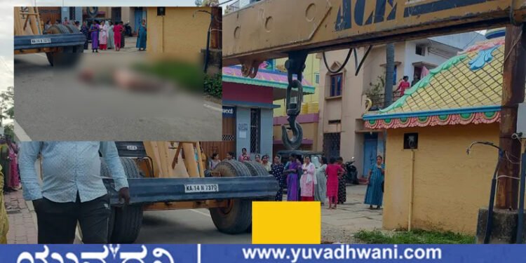 ಶಿವಮೊಗ್ಗ | ಹೊಸಮನೆಯಲ್ಲಿ ಕ್ರೇನ್’ಗೆ ಸಿಲುಕಿ ಕಾರ್ಮಿಕ ಸಾವು