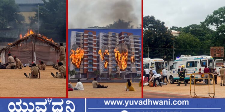 ಶಿವಮೊಗ್ಗ | ಗುಡಿಸಲಿಗೆ, ಕಟ್ಟಡಗಳಿಗೆ ಬೆಂಕಿ, ತುರ್ತು ಸೇವೆಗಳ ಆಗಮನ, ಏನಾಯ್ತು?