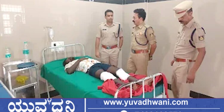 ಶಿವಮೊಗ್ಗದಲ್ಲಿ ಪೊಲೀಸರಿಂದ ರೌಡಿಶೀಟರ್ ಕಾಲಿಗೆ ಗುಂಡೇಟು!