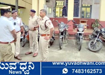 ಭದ್ರಾವತಿ, ಸಂಚಾರಿ ಪೊಲೀಸರ ವಿಶೇಷ ಕಾರ್ಯಾಚರಣೆ, 35 ಬೈಕ್ ವಶ!