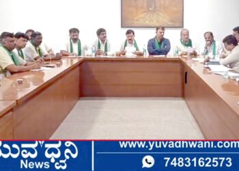 ಶಿವಮೊಗ್ಗದಲ್ಲಿ ಬಿಜೆಪಿ ಬರ ಅಧ್ಯಯನ, ಅಧಿಕಾರಿಗಳೊಂದಿಗೆ ನಾಯಕರ ಮಹತ್ವದ ಸಭೆ
