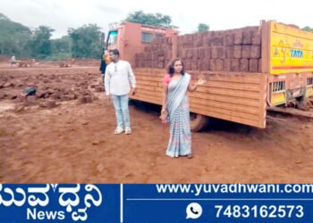 ಸಾಗರ ತಹಶೀಲ್ದಾರ್‌ ಕಾರ್ಯಾಚರಣೆ, ಜಂಬಿಟ್ಟಿಗೆ ತುಂಬಿದ್ದ ಲಾರಿ ಸೀಜ್‌