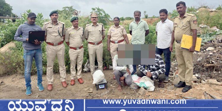 ಶಿವಮೊಗ್ಗ, ಗಾಂಜಾ ಮಾರಾಟ ಇಬ್ಬರ ಬಂಧನ
