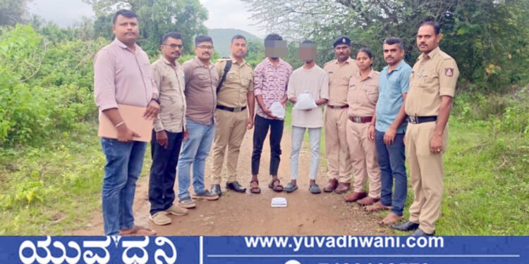 ಭದ್ರಾವತಿ | ಗಾಂಜಾ ಮಾರಾಟ, ಇಬ್ಬರು ಆರೋಪಿಗಳ ಬಂಧನ, 627 ಗ್ರಾಂ ಗಾಂಜಾ ವಶ