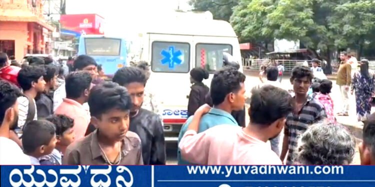 ಶಿವಮೊಗ್ಗ, ಬಿ.ಹೆಚ್.ರಸ್ತೆಯಲ್ಲಿ ಅಪಘಾತ, ಬಸ್ಸಿನ ಅಡಿ ಸಿಲುಕಿದ ವೃದ್ಧ!