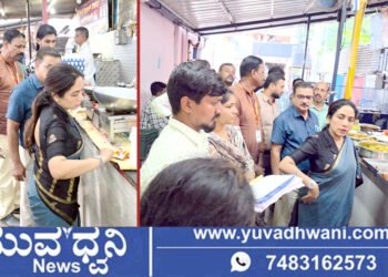 ಶಿವಮೊಗ್ಗ, ವೆಜ್, ನಾನ್‌ವೆಜ್ ಫುಡ್ ಕೋರ್ಟ್‌ಗಳಿಗೆ ಎಸಿ ತಂಡದ ದಿಢೀರ್ ದಾಳಿ
